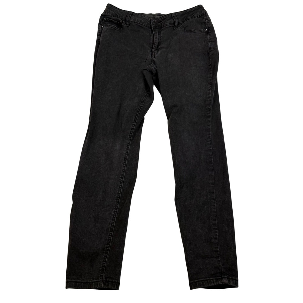 rue21 Womens Mid Rise Jeggings Skinny Jeans Faded Black Size 14R